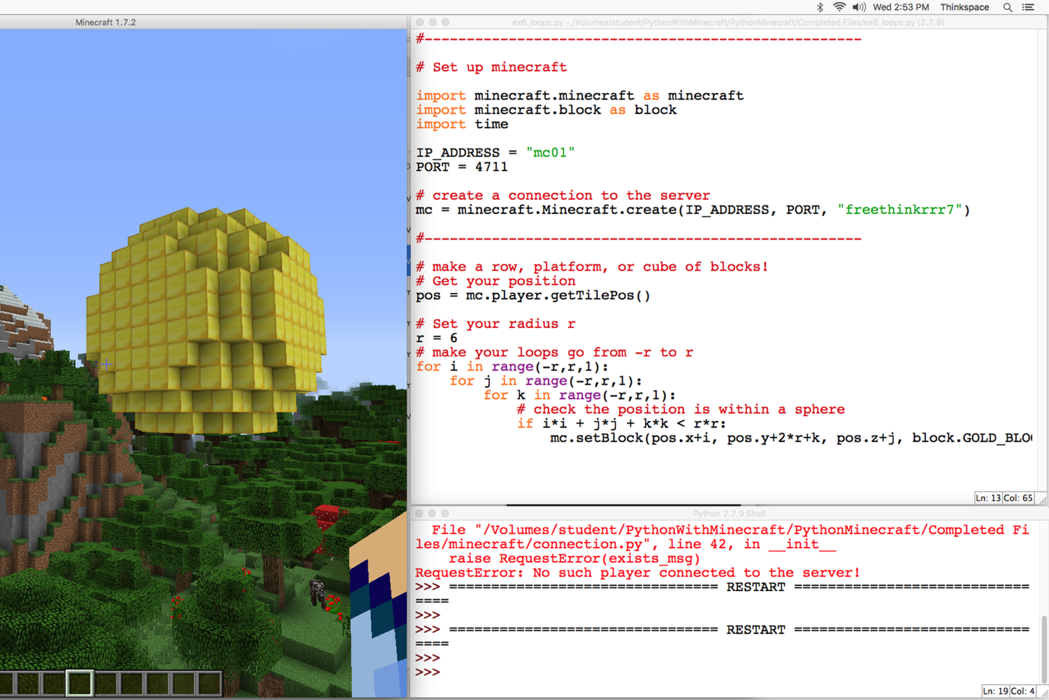 Minecraft Python – CIT LMS2